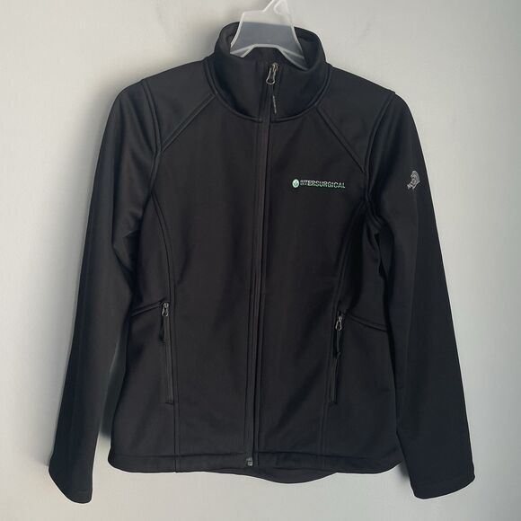 The North Face WindWall Softshell Jacket Women’s S Black Full Zip Surgical Logo - Picture 2 of 15